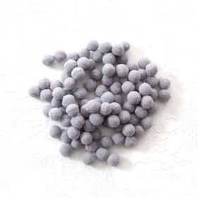 Bimotif 1.5 cm 50 Adet Gri Peluş Ponpon
