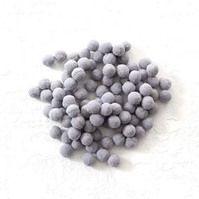 Bimotif 1.5 cm 50 Adet Gri Peluş Ponpon
