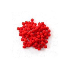 Bimotif 1.5 cm 50 Adet Kırmızı Peluş Ponpon