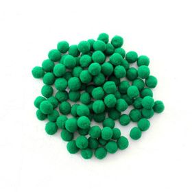 Bimotif 1.5 cm 50 Adet Koyu Yeşil Peluş Ponpon