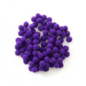 Bimotif 1.5 cm 50 Adet Mor Peluş Ponpon