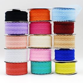 Bimotif 1 m 4.5 cm Koyu Pembe Dantel Şerit