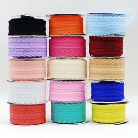 Bimotif 1 m 4.5 cm Koyu Pembe Dantel Şerit