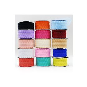 Bimotif 1 m 4.5 cm Koyu Pembe Dantel Şerit