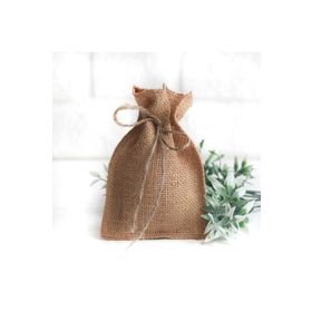 Bimotif 10x15 cm 10 Adet Jüt İpli Overloklu Jüt Kese
