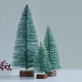 Bimotif 11 cm Minyatür Yılbaşı Karlı Çam Ağacı