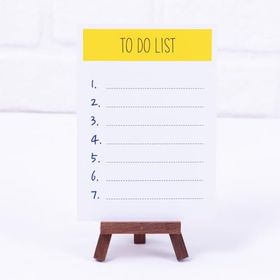 Bimotif 12x17 cm 2 Adet To Do List Sarı Not Kartı