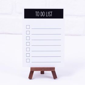 Bimotif 12x17 cm 2 Adet To Do List Siyah Not Kartı