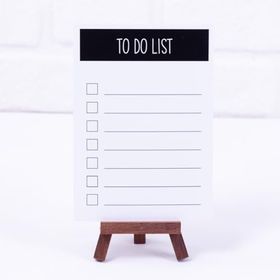 Bimotif 12x17 cm 2 Adet To Do List Siyah Not Kartı