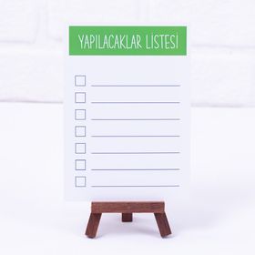 Bimotif 12x17 cm 2 Adet Yapılacaklar Listesi Yeşil Not Kartı