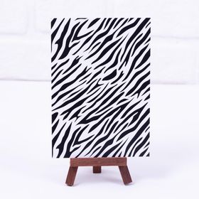 Bimotif 12x17 cm 2 Adet Zebra Desenli Not Kartı