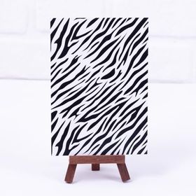 Bimotif 12x17 cm 2 Adet Zebra Desenli Not Kartı
