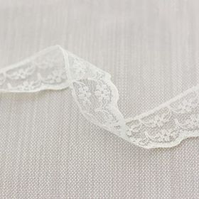 Bimotif 2 m 2 cm Krem Dantel Şerit