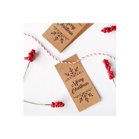 Bimotif 20 Adet Merry Christmas Kraft Etiket