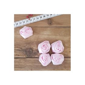 Bimotif 3.5 cm 20 Adet Açık Pembe Saten Gül