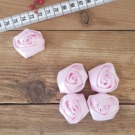 Bimotif 3.5 cm 20 Adet Açık Pembe Saten Gül