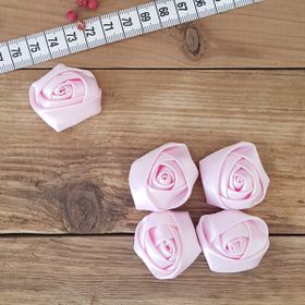 Bimotif 3.5 cm 20 Adet Açık Pembe Saten Gül