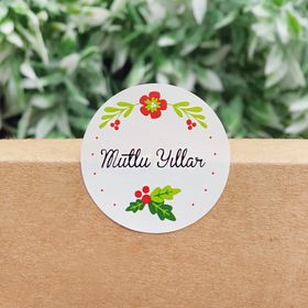 Bimotif 3625-101453 2 Sayfa Mutlu Yıllar Sticker