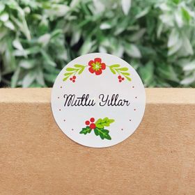 Bimotif 3625-101453 2 Sayfa Mutlu Yıllar Sticker