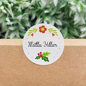 Bimotif 3625-101453 2 Sayfa Mutlu Yıllar Sticker