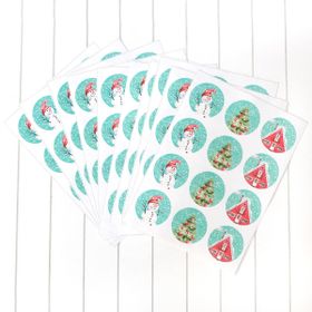 Bimotif 4.2 cm 10 Sayfa Yılbaşı Süsleri Sticker Seti