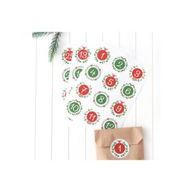 Bimotif 4.2 cm 3 Sayfa Yılbaşı Varış Takvimi Sticker Seti