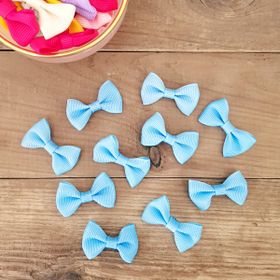 Bimotif 4 cm 20 Adet Açık Mavi Grogren Fiyonk