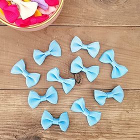 Bimotif 4 cm 20 Adet Açık Mavi Grogren Fiyonk