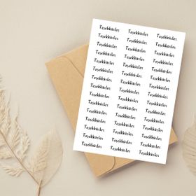 Bimotif 4 x 1 cm 2 Sayfa Teşekkürler Fancy Sticker