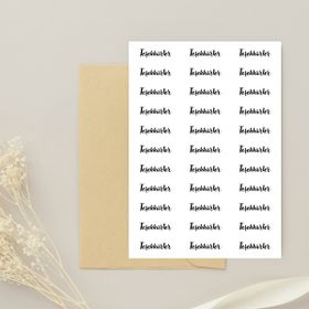 Bimotif 4 x 1 cm 2 Sayfa Teşekkürler Script Sticker