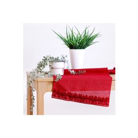 Bimotif 45x155 cm Simli Kırmızı Runner