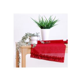 Bimotif 45x155 cm Simli Kırmızı Runner