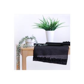 Bimotif 45x155 cm Simli Siyah Runner