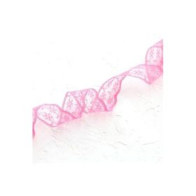 Bimotif 5 m 2 cm Koyu Pembe Dantel Şerit