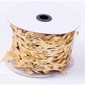 Bimotif 5 mt Dekoratif Gold Renkli Yaprak Şerit