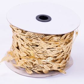 Bimotif 5 mt Dekoratif Gold Renkli Yaprak Şerit