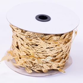 Bimotif 5 mt Dekoratif Gold Renkli Yaprak Şerit