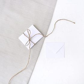 Bimotif 50 Adet Beyaz Minik Zarf