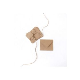 Bimotif 50 Adet Kraft Minik Zarf