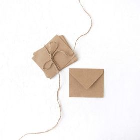 Bimotif 50 Adet Kraft Minik Zarf