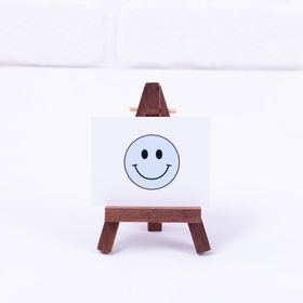 Bimotif 6,5 x 8,5 cm 10 Adet Açık Mavi Smile Mini Not ve Tebrik Kartı