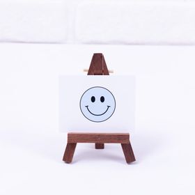 Bimotif 6,5 x 8,5 cm 10 Adet Açık Mavi Smile Mini Not ve Tebrik Kartı