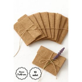 Bimotif 7x10 cm 10 Adet Minik Jüt Mektup ve Kartpostal Zarfı