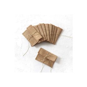 Bimotif 7x10 cm 10 Adet Minik Jüt Mektup ve Kartpostal Zarfı