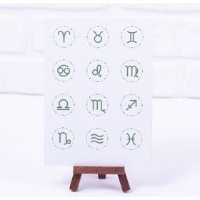 Bimotif A5 2 Sayfa Burçlar Yeşil Sticker Seti