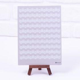 Bimotif A5 2 Sayfa Dantel Motifli Gri Sticker Seti