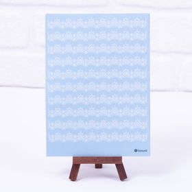Bimotif A5 2 Sayfa Dantel Motifli Mavi Sticker Seti