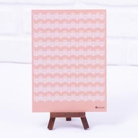 Bimotif A5 2 Sayfa Dantel Motifli Somon Sticker Seti