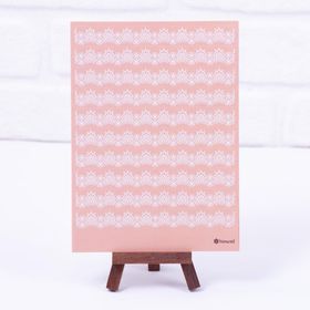 Bimotif A5 2 Sayfa Dantel Motifli Somon Sticker Seti