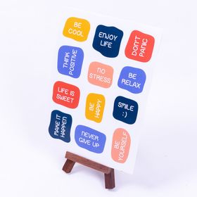 Bimotif A5 2 Sayfa Eğlenceli Yazılar Sticker Seti